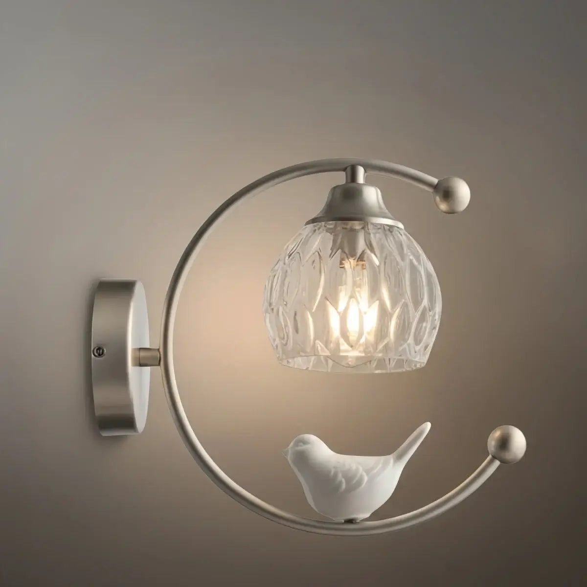 Artistic Ceramic Bird Wall Lamp